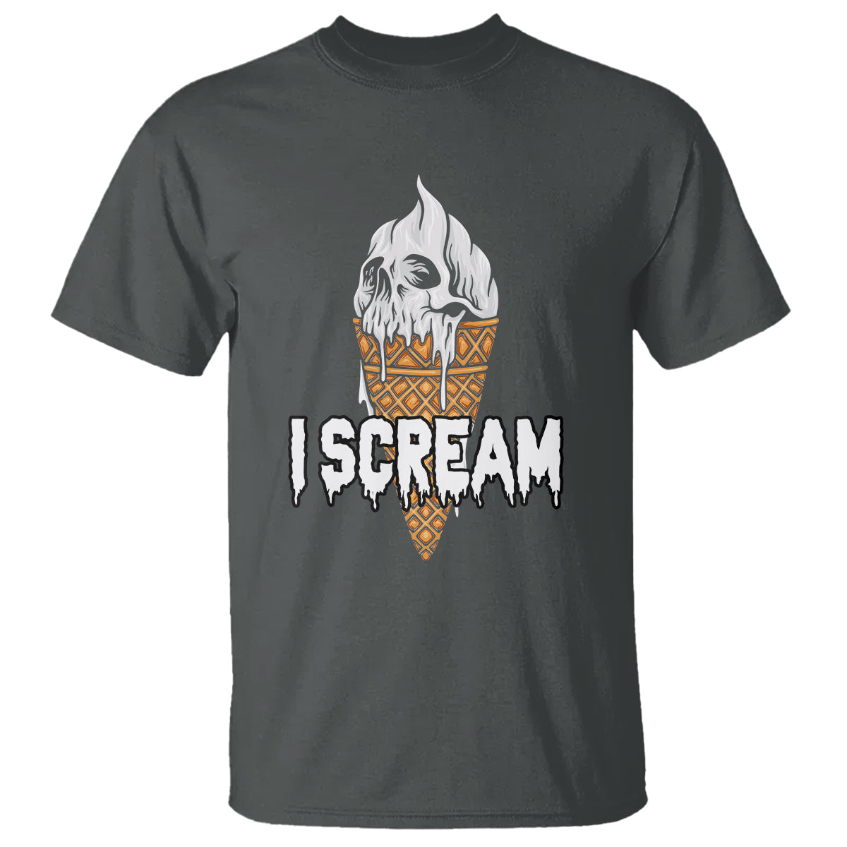 Halloween T Shirt I Scream Ice Cream Ghost - Wonder Print Shop