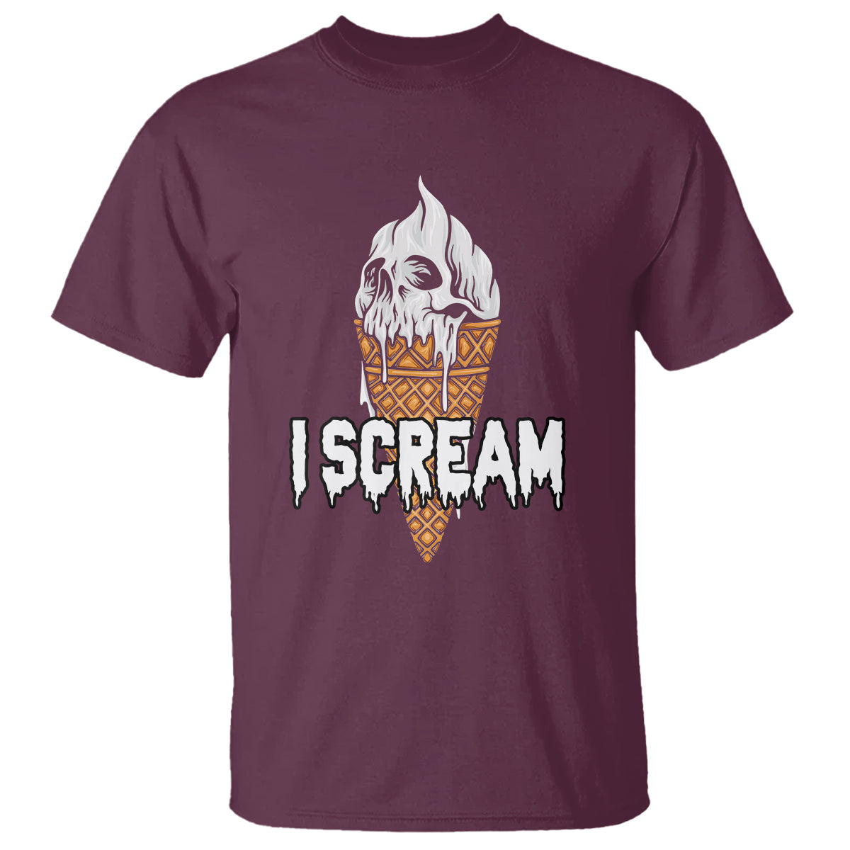 Halloween T Shirt I Scream Ice Cream Ghost - Wonder Print Shop