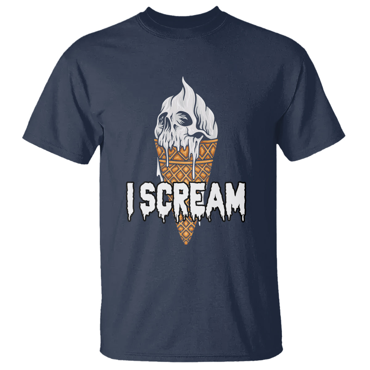Halloween T Shirt I Scream Ice Cream Ghost - Wonder Print Shop