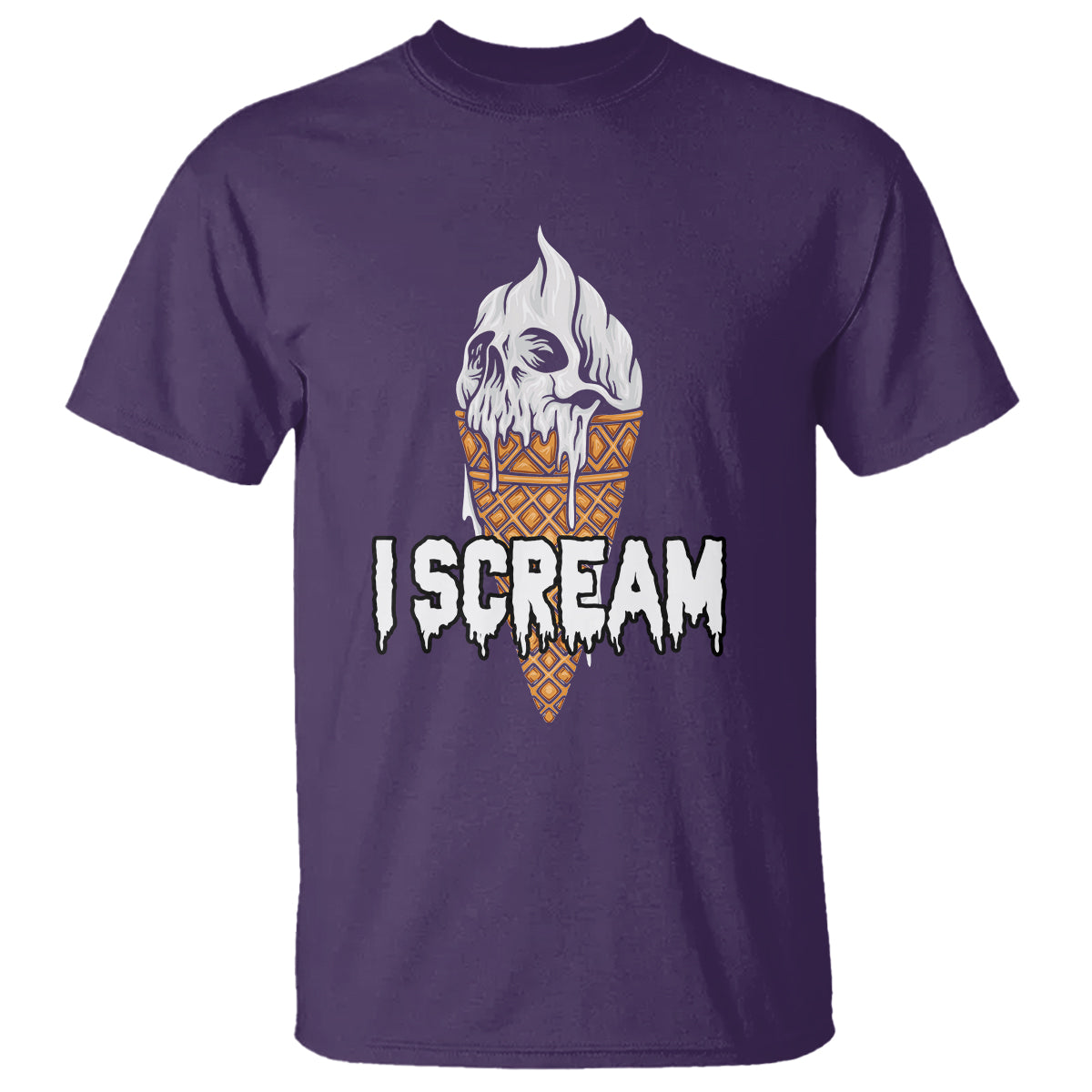 Halloween T Shirt I Scream Ice Cream Ghost - Wonder Print Shop