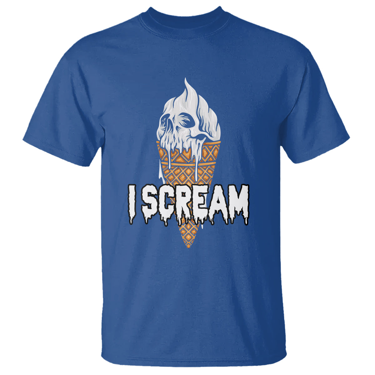 Halloween T Shirt I Scream Ice Cream Ghost - Wonder Print Shop