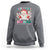 Be Nice To The Nurse Santa is Watching Christmas Sweatshirt - Wonder Print Shop