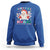 Be Nice To The Nurse Santa is Watching Christmas Sweatshirt - Wonder Print Shop