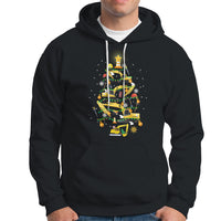 Santa Reindeer Riding Monster Truck Christmas Tree Hoodie - Wonder Print Shop