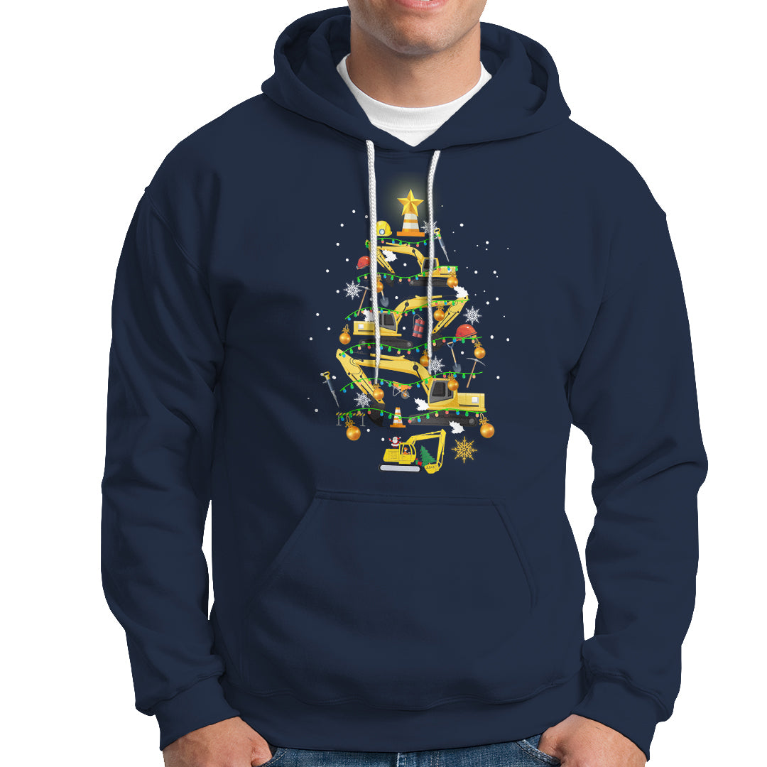 Santa Reindeer Riding Monster Truck Christmas Tree Hoodie - Wonder Print Shop
