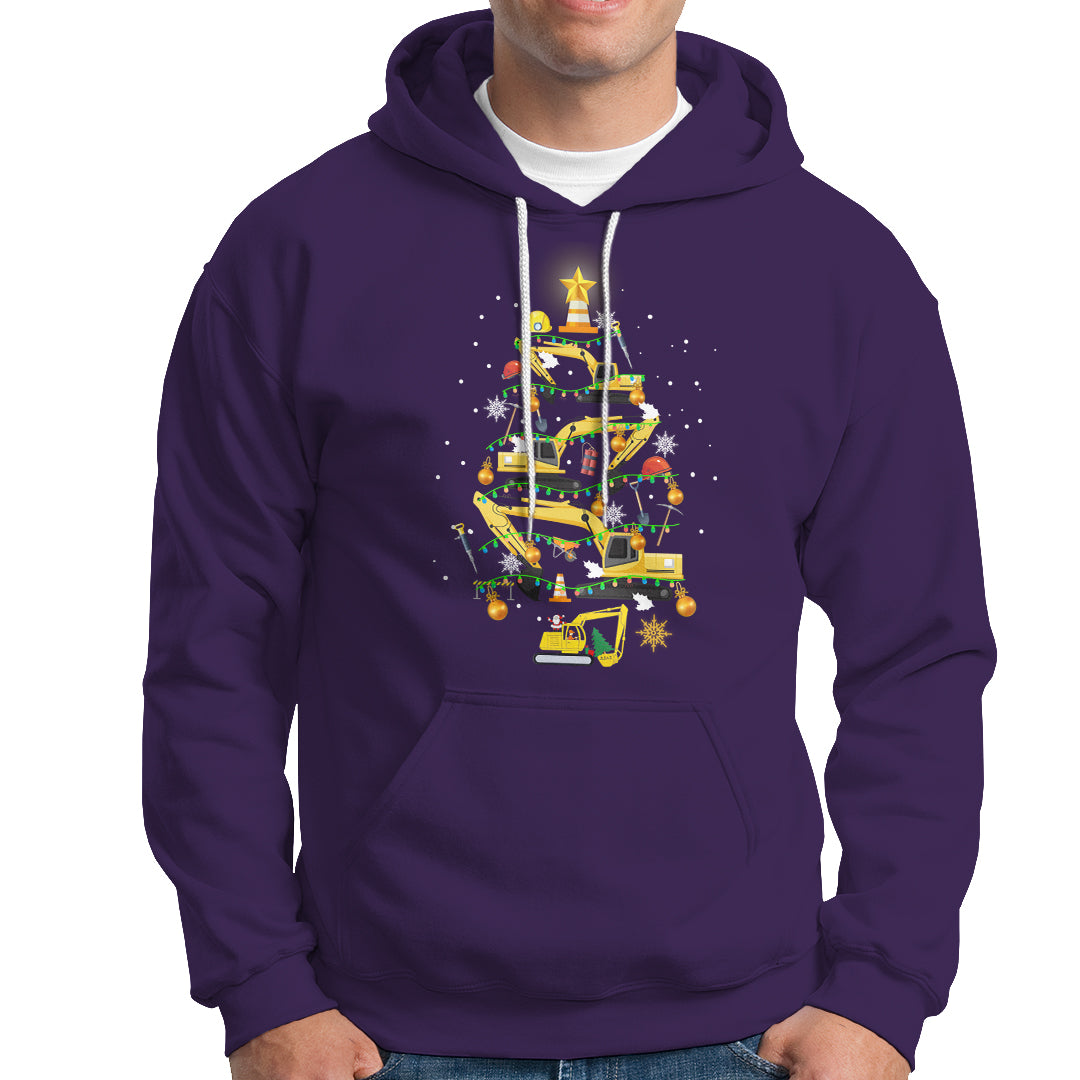 Santa Reindeer Riding Monster Truck Christmas Tree Hoodie - Wonder Print Shop