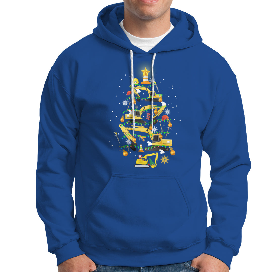 Santa Reindeer Riding Monster Truck Christmas Tree Hoodie - Wonder Print Shop