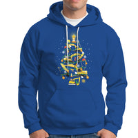 Santa Reindeer Riding Monster Truck Christmas Tree Hoodie - Wonder Print Shop