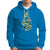 Santa Reindeer Riding Monster Truck Christmas Tree Hoodie - Wonder Print Shop