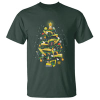 Santa Reindeer Riding Monster Truck Christmas Tree T Shirt - Wonder Print Shop