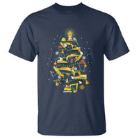 Santa Reindeer Riding Monster Truck Christmas Tree T Shirt - Wonder Print Shop