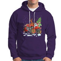 Construction Excavator Christmas Tree Light Hoodie - Wonder Print Shop