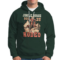 Vintage Jingle Horse Rodeo Funny Howdy Western Christmas Hoodie - Wonder Print Shop