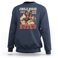 Vintage Jingle Horse Rodeo Funny Howdy Western Christmas Sweatshirt - Wonder Print Shop