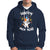 Happy Mew Year Funny Cat New Years Eve Party Firework Hoodie - Wonder Print Shop