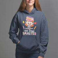 100th Day Of School Smarter Cutte Girl Love Book Hoodie - Wonder Print Shop