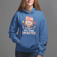 100th Day Of School Smarter Cutte Girl Love Book Hoodie - Wonder Print Shop