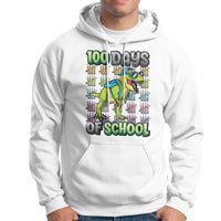 100th Day Of School Smarter Cool Dinosaur Boy Hoodie - Wonder Print Shop