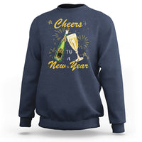 Cheers To A Happy New Year Eve Party Sweatshirt - Wonder Print Shop