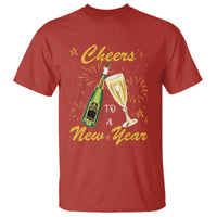Cheers To A Happy New Year Eve Party T Shirt - Wonder Print Shop