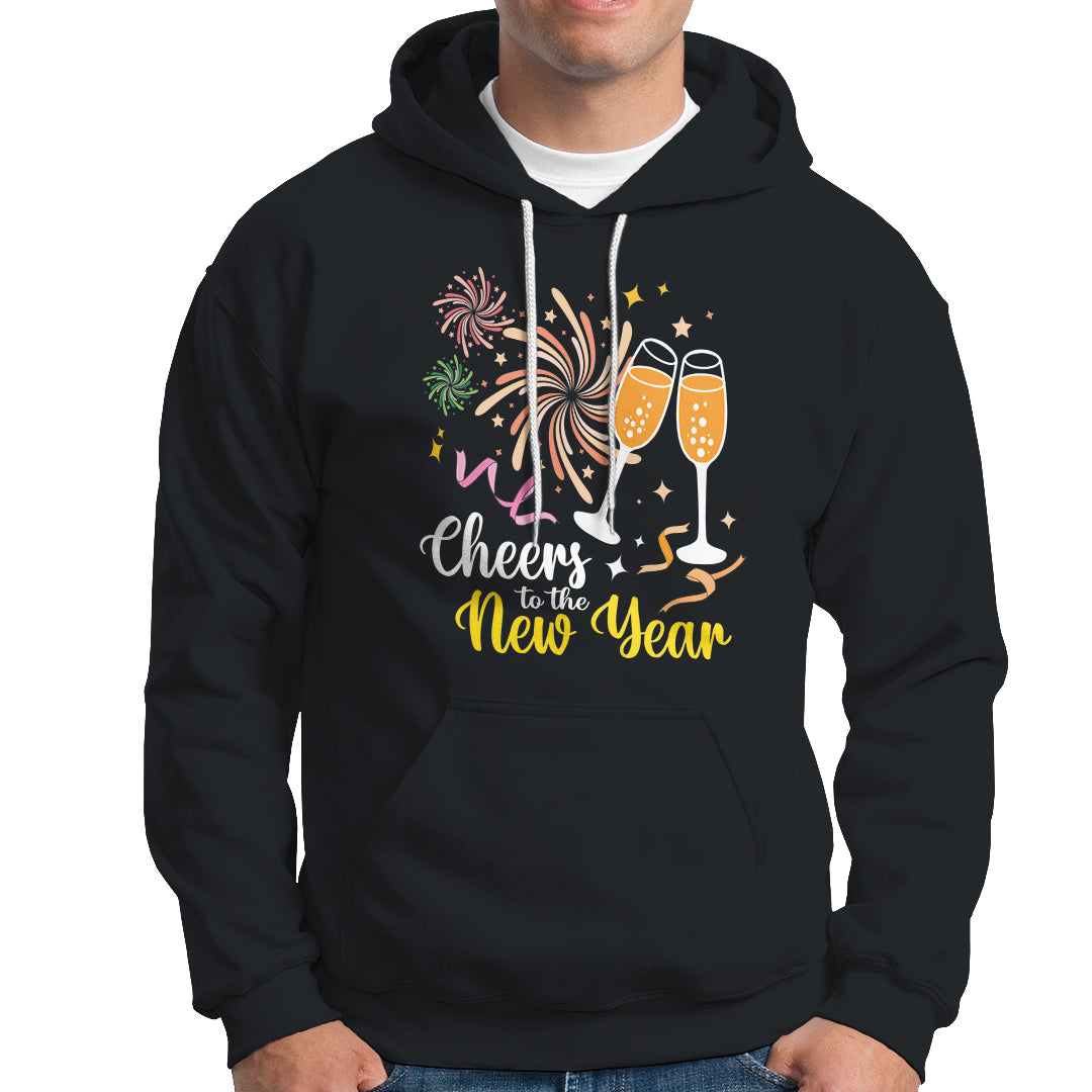 Cheers To A Happy New Year Eve Party Hoodie - Wonder Print Shop