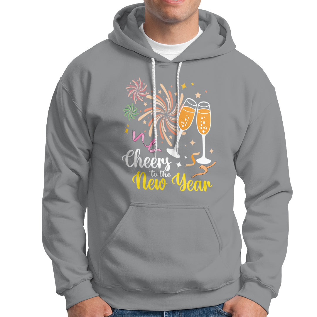 Cheers To A Happy New Year Eve Party Hoodie - Wonder Print Shop