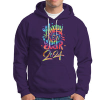 Happy New Year 2024 Tie Dye Lucky Years Hoodie - Wonder Print Shop