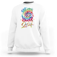 Happy New Year 2024 Tie Dye Lucky Years Sweatshirt - Wonder Print Shop