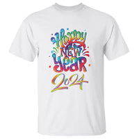 Happy New Year 2024 Tie Dye Lucky Years T Shirt - Wonder Print Shop