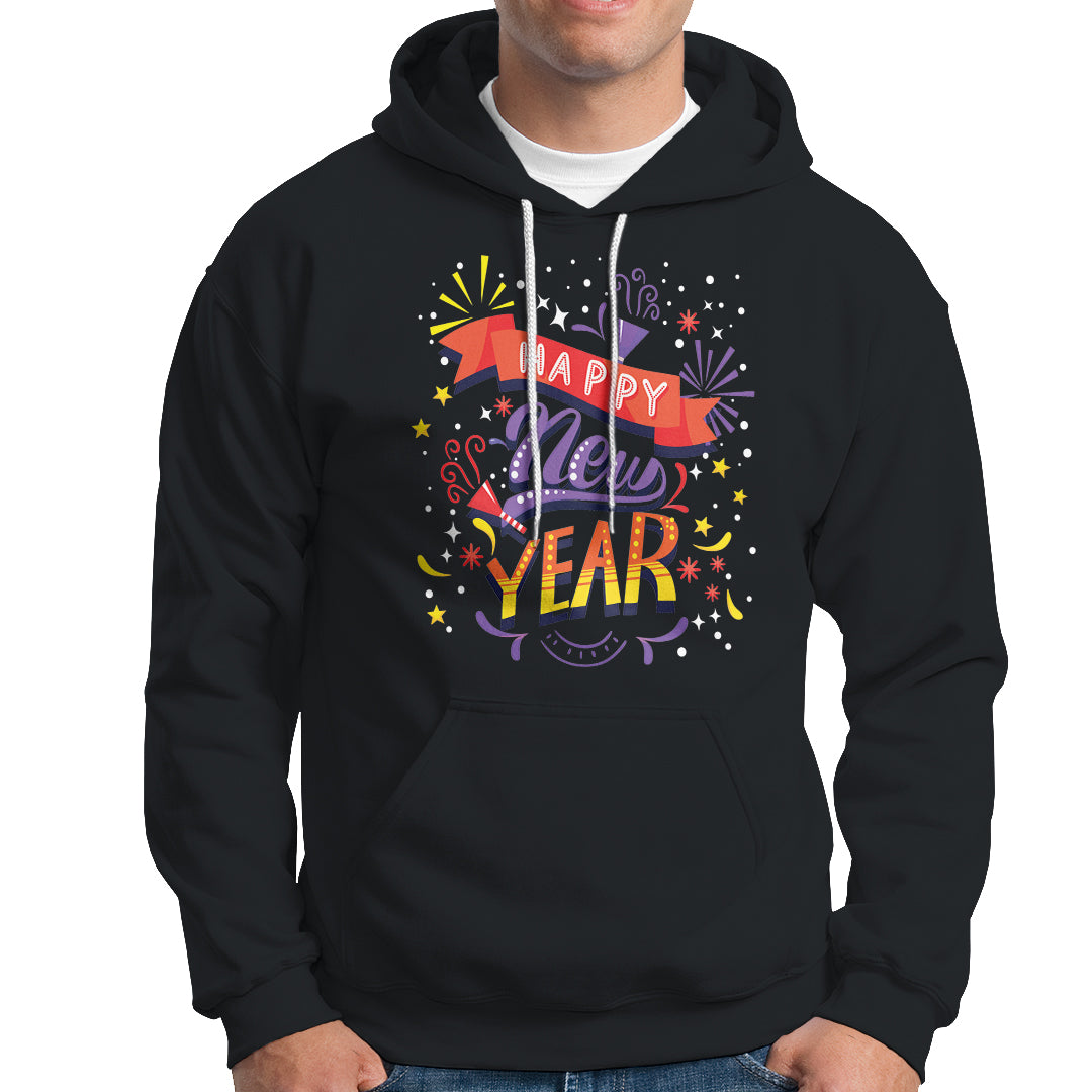 Happy New Year 2024 Firework Lucky Years Hoodie - Wonder Print Shop