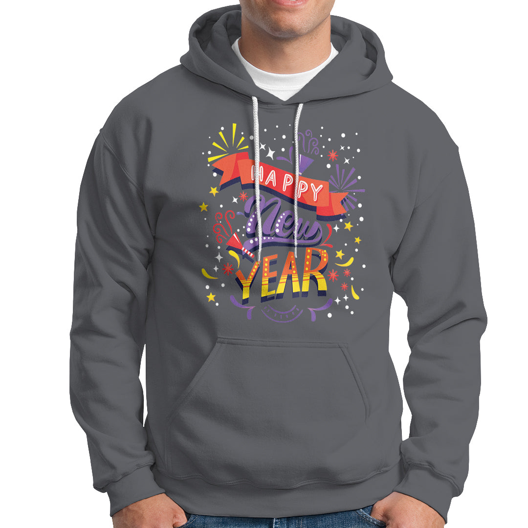 Happy New Year 2024 Firework Lucky Years Hoodie - Wonder Print Shop