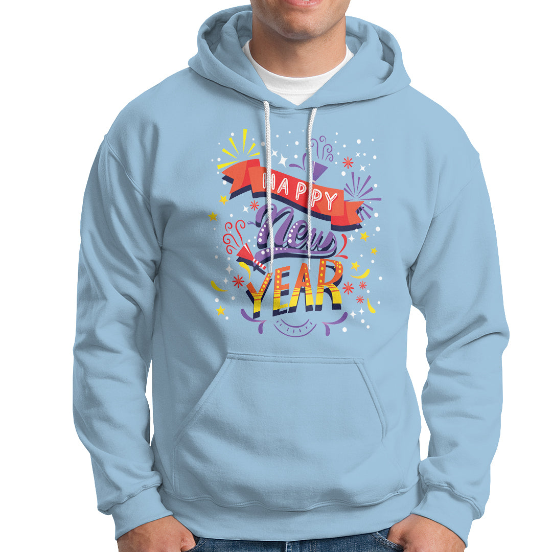 Happy New Year 2024 Firework Lucky Years Hoodie - Wonder Print Shop