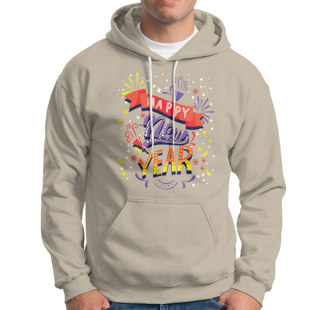 Happy New Year 2024 Firework Lucky Years Hoodie - Wonder Print Shop