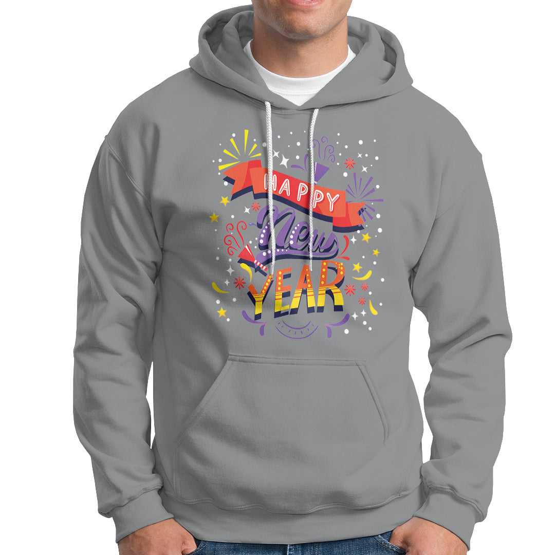 Happy New Year 2024 Firework Lucky Years Hoodie - Wonder Print Shop