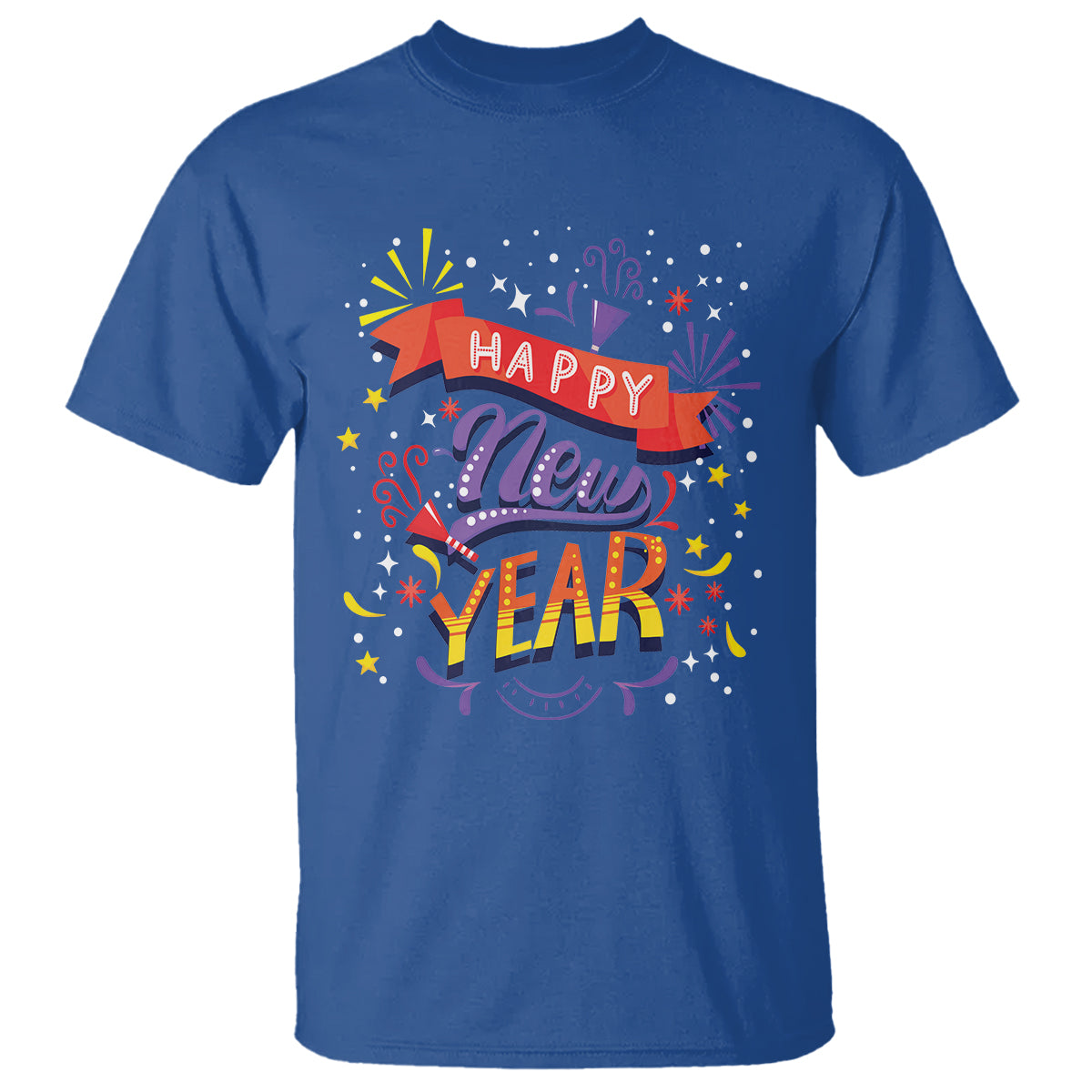 Happy New Year 2024 Firework Lucky Years T Shirt - Wonder Print Shop