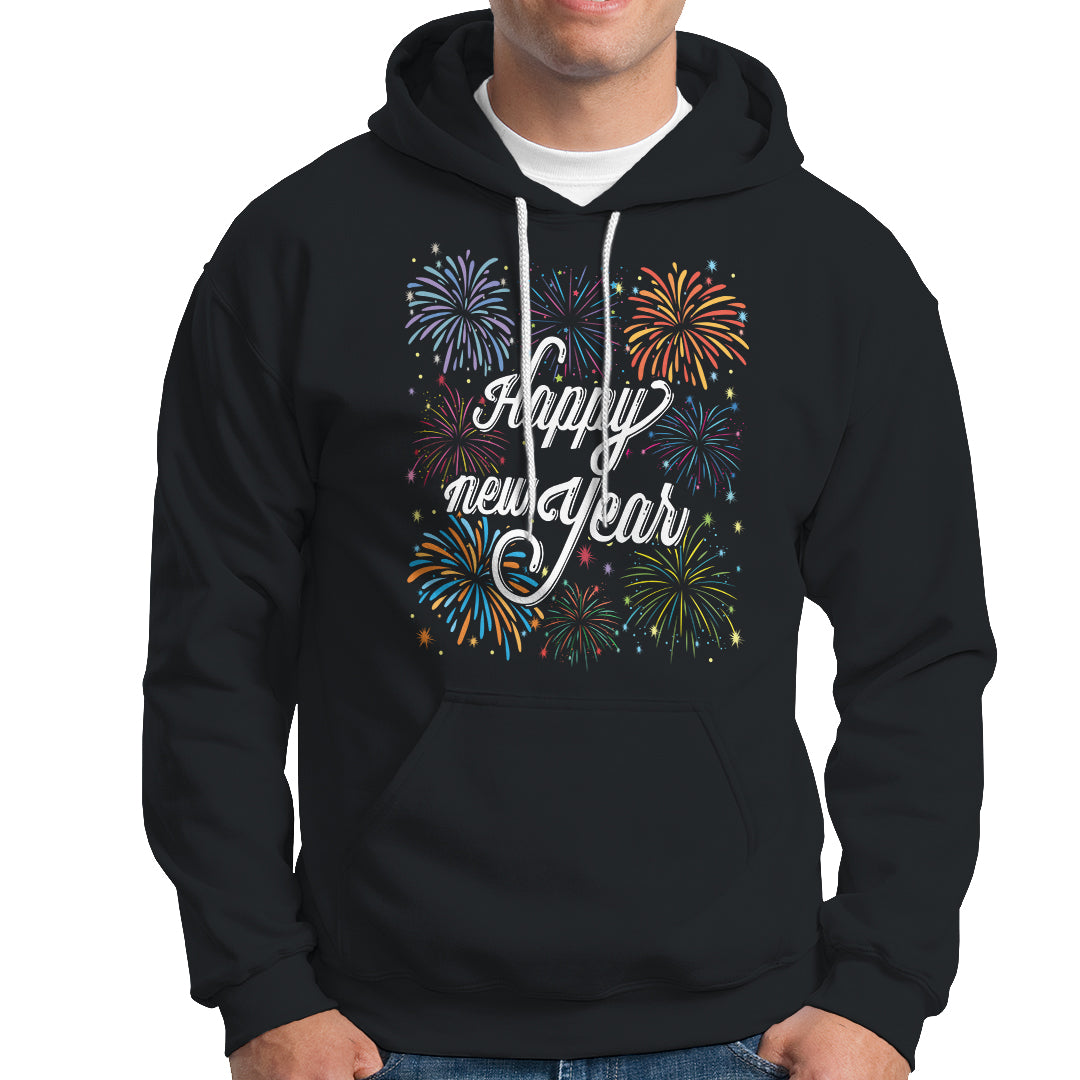 Happy New Year Colorful Firework Lucky Years Hoodie - Wonder Print Shop