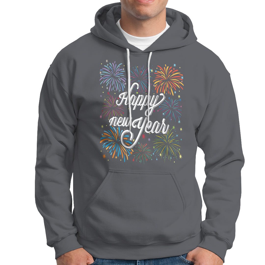 Happy New Year Colorful Firework Lucky Years Hoodie - Wonder Print Shop