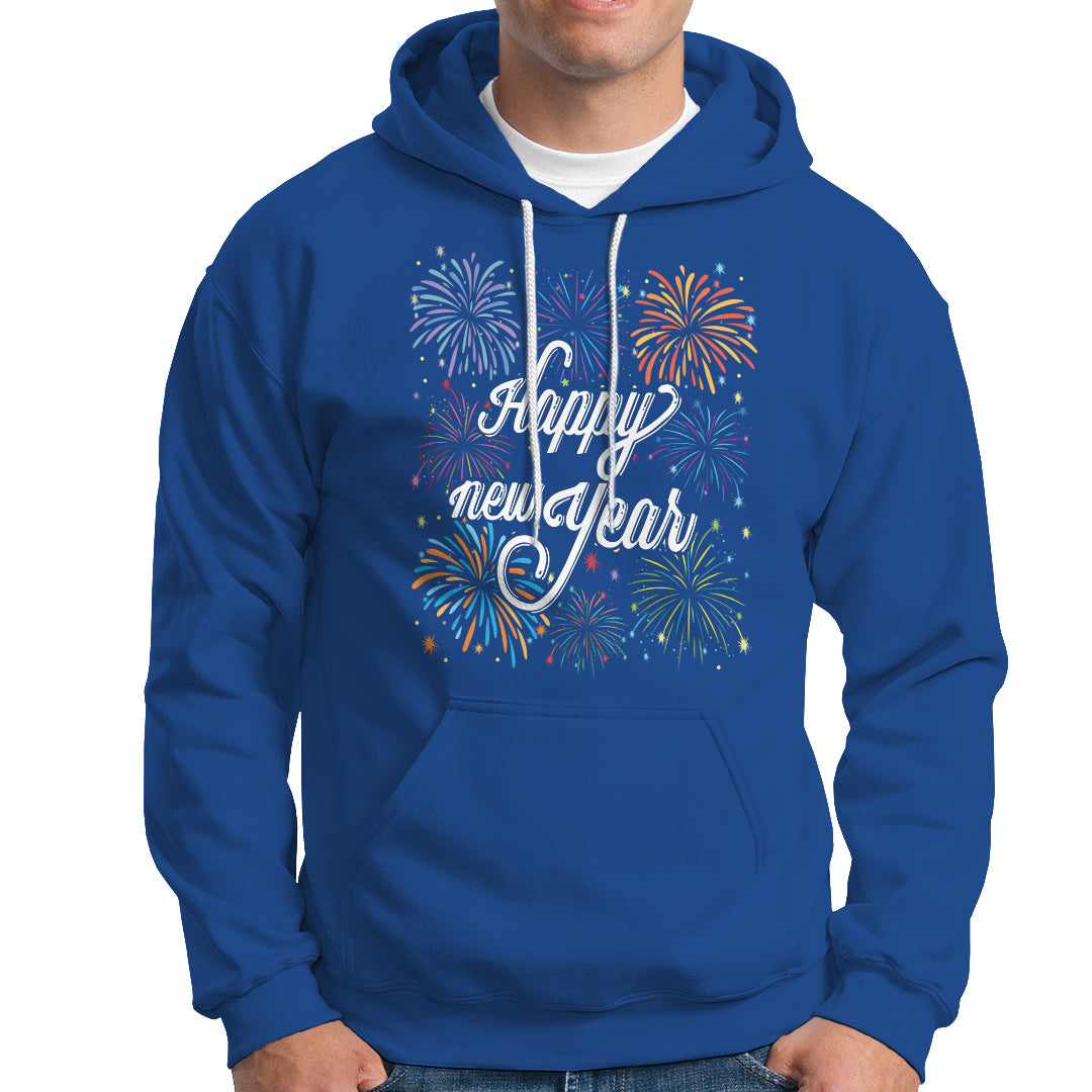 Happy New Year Colorful Firework Lucky Years Hoodie - Wonder Print Shop