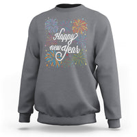 Happy New Year Colorful Firework Lucky Years Sweatshirt - Wonder Print Shop