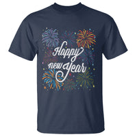 Happy New Year Colorful Firework Lucky Years T Shirt - Wonder Print Shop
