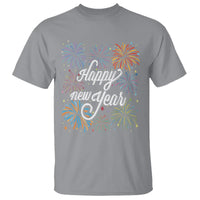 Happy New Year Colorful Firework Lucky Years T Shirt - Wonder Print Shop