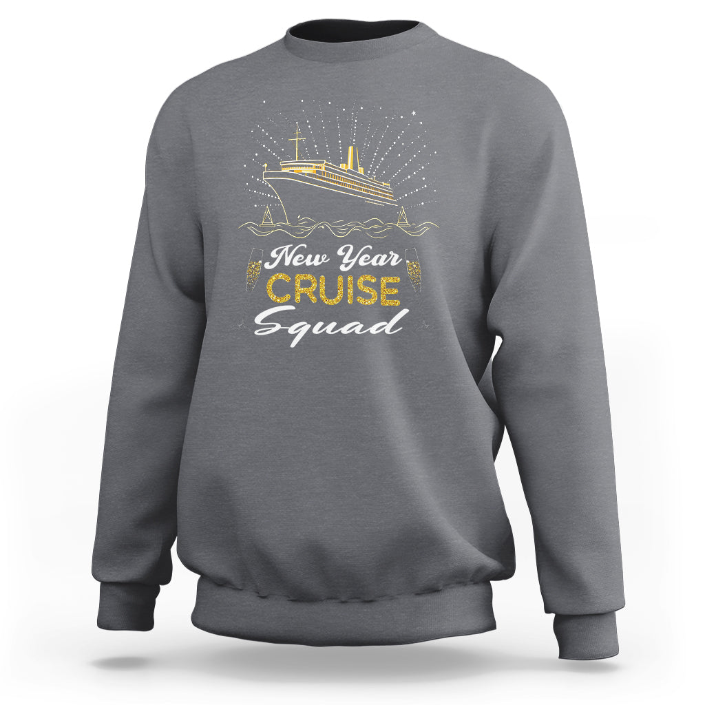 Happy New Year Cruise Family Lucky Firework Sweatshirt - Wonder Print Shop