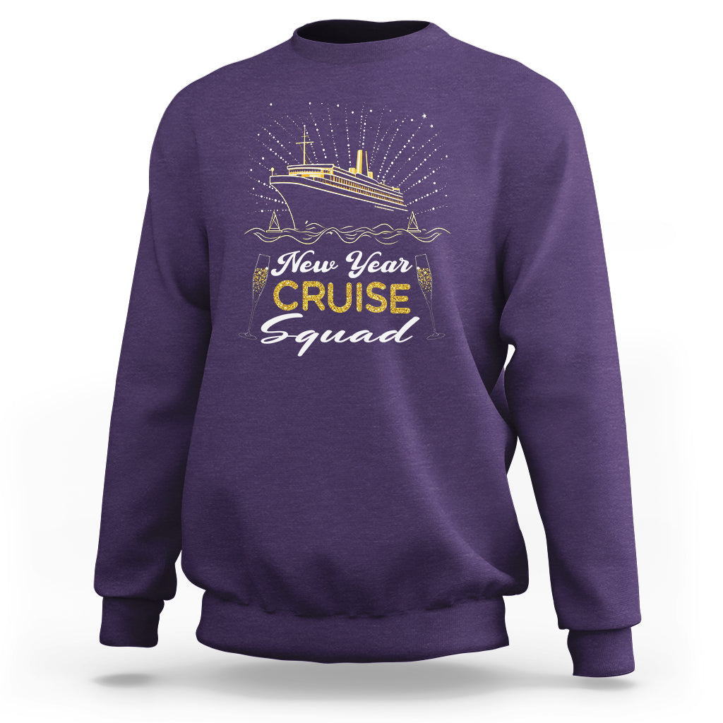 Happy New Year Cruise Family Lucky Firework Sweatshirt - Wonder Print Shop