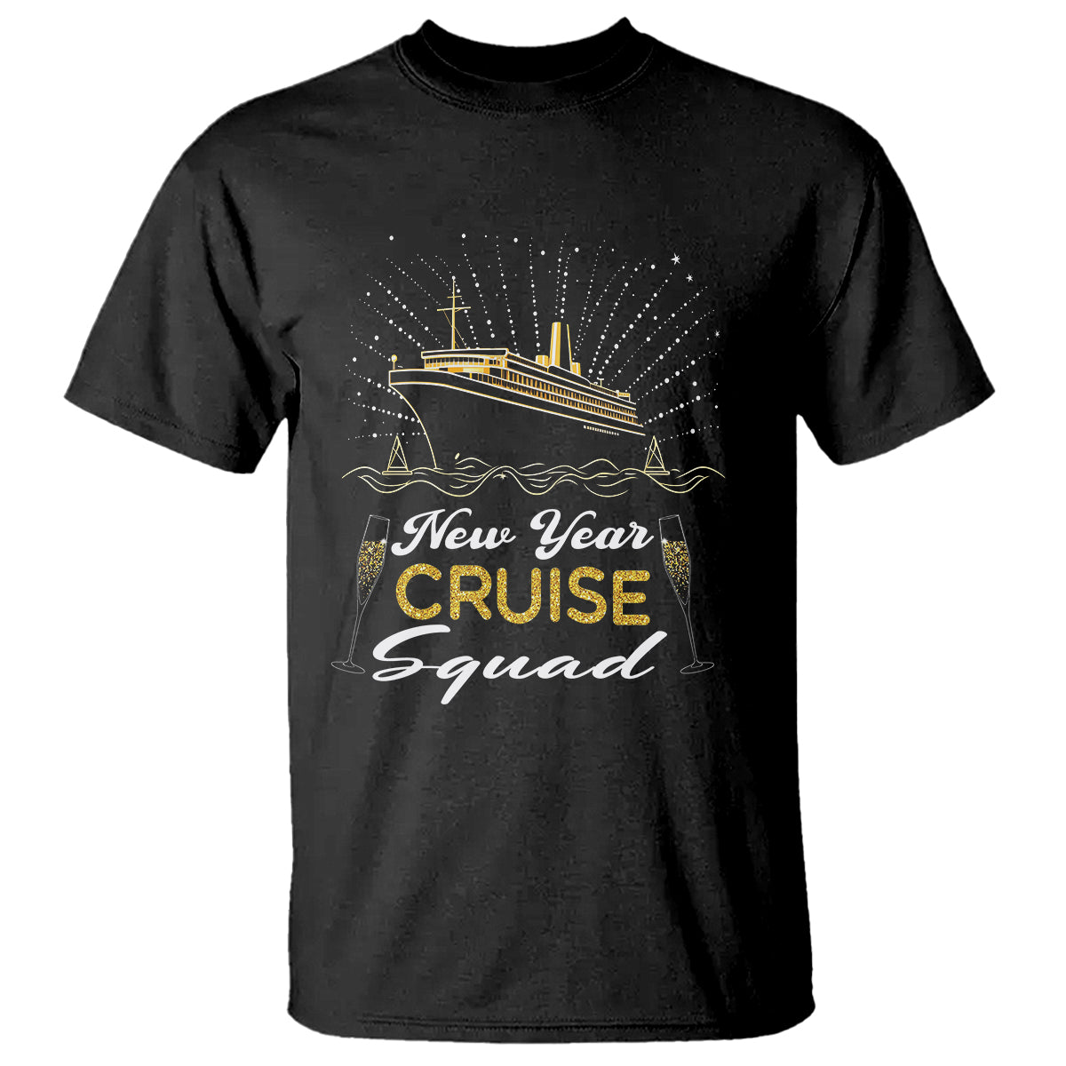 Happy New Year Cruise Family Lucky Firework T Shirt - Wonder Print Shop