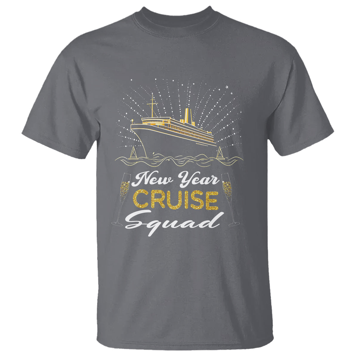 Happy New Year Cruise Family Lucky Firework T Shirt - Wonder Print Shop