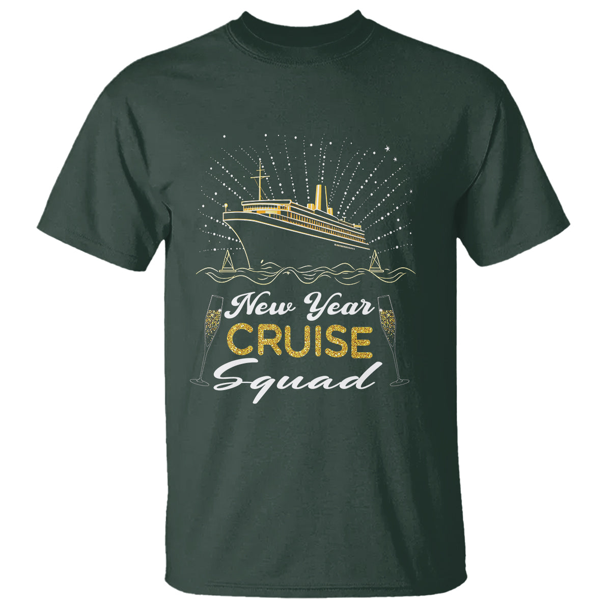 Happy New Year Cruise Family Lucky Firework T Shirt - Wonder Print Shop