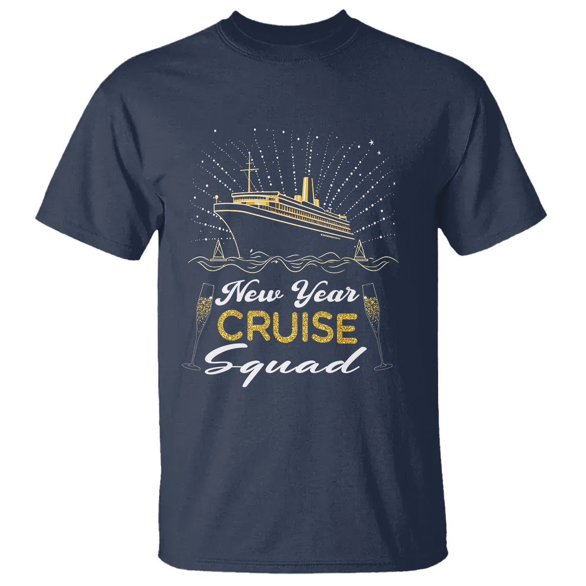 Happy New Year Cruise Family Lucky Firework T Shirt - Wonder Print Shop