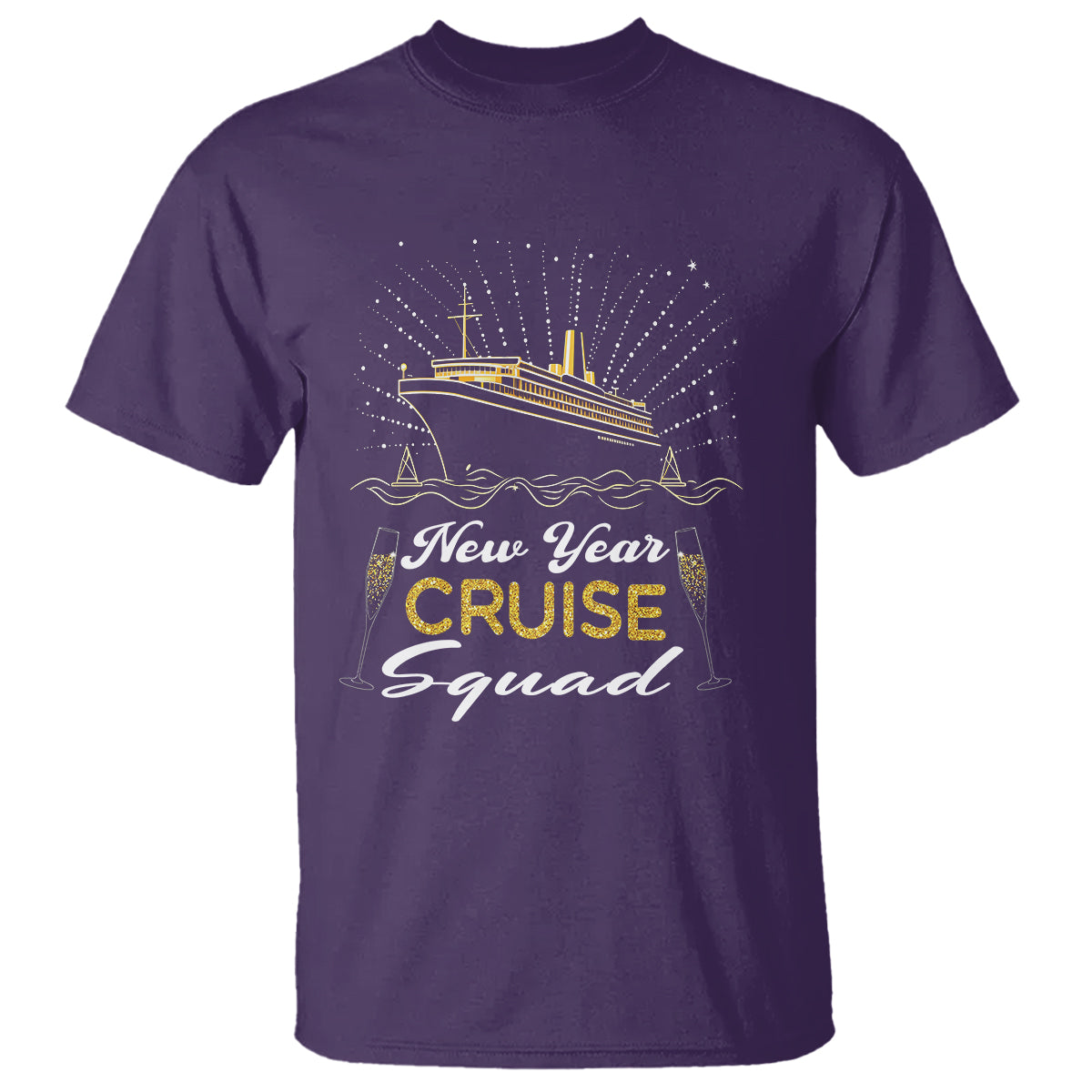 Happy New Year Cruise Family Lucky Firework T Shirt - Wonder Print Shop