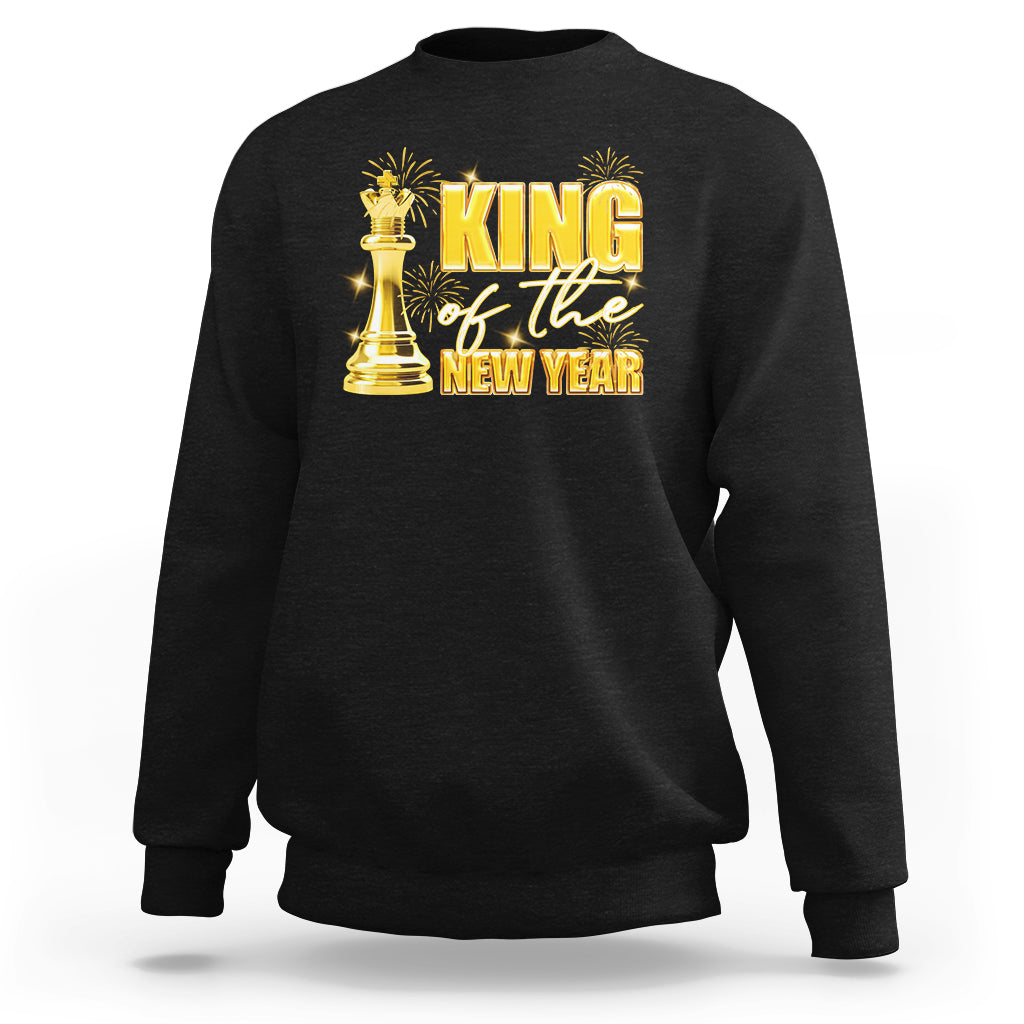 King Of The New Year Eve Happy Lucky Firework Sweatshirt - Wonder Print Shop