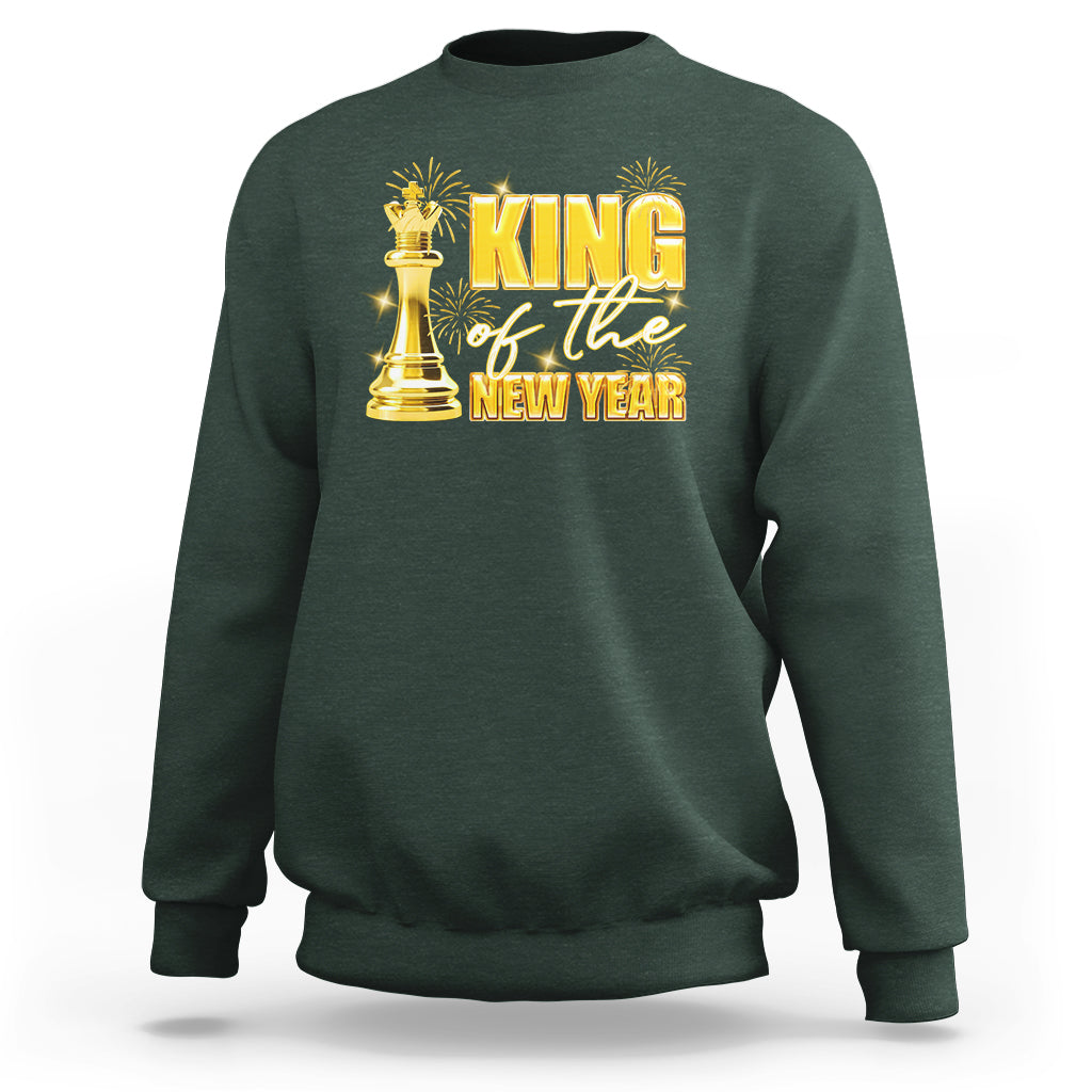 King Of The New Year Eve Happy Lucky Firework Sweatshirt - Wonder Print Shop